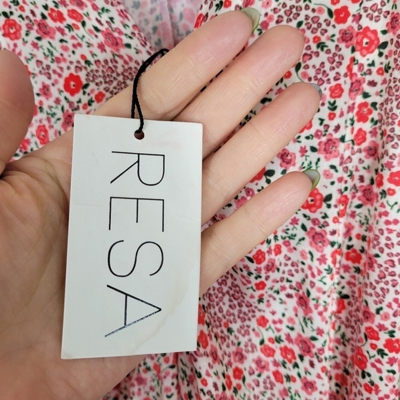 RESA‎ Hannah Ditsy Floral Slip Madi Satin Dress XS - Picture 8 of 10